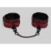 Красно-черные оковы Reversible Faux Leather Ankle Cuffs - Fifty Shades of Grey - купить с доставкой в Шахтах