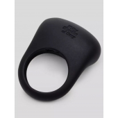 Черное эрекционное виброкольцо Sensation Rechargeable Vibrating Love Ring - Fifty Shades of Grey - в Шахтах купить с доставкой