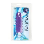 Закрытая фиолетовая насадка с пупырышками SAMURAI PENIS SLEEVE PURPLE - 14,5 см. - NMC - в Шахтах купить с доставкой