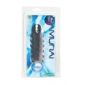 Дымчатая стимулирующая насадка с закрытой головкой SAMURAI PENIS SLEEVE BLACK - 14,5 см. - NMC - в Шахтах купить с доставкой