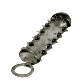 Дымчатая стимулирующая насадка с закрытой головкой SAMURAI PENIS SLEEVE BLACK - 14,5 см. - NMC - в Шахтах купить с доставкой