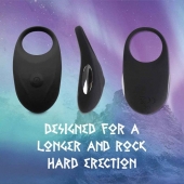 Черное эрекционное виброкольцо Thor Cockring - FeelzToys - в Шахтах купить с доставкой