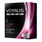 Ультратонкие презервативы VITALIS PREMIUM super thin - 3 шт. - Vitalis - купить с доставкой в Шахтах