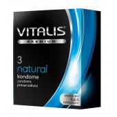 Классические презервативы VITALIS PREMIUM natural - 3 шт. - Vitalis - купить с доставкой в Шахтах