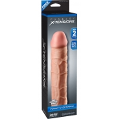 Телесная насадка Fantasy X-tensions Perfect 2  Extension - 20,3 см. - Pipedream - в Шахтах купить с доставкой