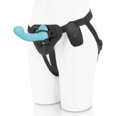 Голубая изогнутая насадка 6in Remote Control Ripple P-Spot G-Spot на черных трусиках - 16 см. - Pegasus - купить с доставкой в Шахтах