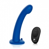 Синяя насадка Remote Control P-Spot G-Spot с черными трусиками - 20 см. - Pegasus - купить с доставкой в Шахтах