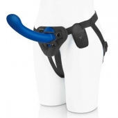 Синяя насадка Remote Control P-Spot G-Spot с черными трусиками - 20 см. - Pegasus - купить с доставкой в Шахтах