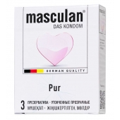 Супертонкие презервативы Masculan Pur - 3 шт. - Masculan - купить с доставкой в Шахтах