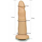 Телесная насадка Harness - 15,8 см. - LOVETOY (А-Полимер) - купить с доставкой в Шахтах