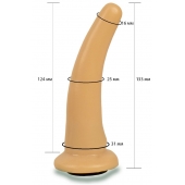Телесная гладкая насадка Harness - 13,3 см. - LOVETOY (А-Полимер) - купить с доставкой в Шахтах