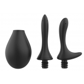 Черный анальный душ Nexus Anal Douche Set с 2 сменными насадками - Nexus Range - купить с доставкой в Шахтах