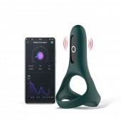 Изумрудное виброкольцо Magic Motion Rise с подхватом мошонки - Magic Motion - в Шахтах купить с доставкой