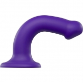 Фиолетовый фаллоимитатор-насадка Strap-On-Me Dildo Dual Density size M - 18 см. - Strap-on-me - купить с доставкой в Шахтах