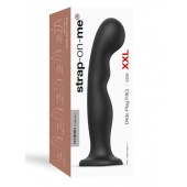Черная насадка Strap-On-Me Dildo Plug P G size XXL - Strap-on-me - купить с доставкой в Шахтах