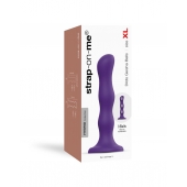Фиолетовая насадка Strap-On-Me Dildo Geisha Balls size XL - Strap-on-me - купить с доставкой в Шахтах