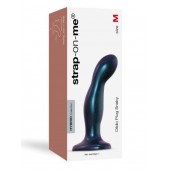 Темно-синяя насадка Strap-On-Me Dildo Plug Snaky size M - Strap-on-me - купить с доставкой в Шахтах