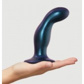 Темно-синяя насадка Strap-On-Me Dildo Plug Snaky size M - Strap-on-me - купить с доставкой в Шахтах