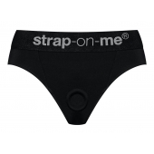 Черные трусики для насадок Heroine Lingerie Harness - size S - Strap-on-me - купить с доставкой в Шахтах