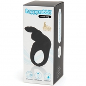 Черное эрекционное виброкольцо Happy Rabbit Rechargeable Rabbit Cock Ring - Happy Rabbit - в Шахтах купить с доставкой