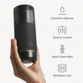 Черный мастурбатор с контролем всасывания Arcwave Pow Stroker - Arcwave - в Шахтах купить с доставкой