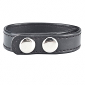 Кольцо на пенис SNAP COCK RING из искусственной кожи на клепках - BlueLine - в Шахтах купить с доставкой