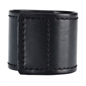 Хомут-утяжка для мошонки из искусственной кожи на липучке VELCRO BALL STRETCHER- 4 см. - BlueLine - в Шахтах купить с доставкой