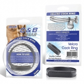 Кольцо на пенис из искусственной кожи на липучке VELCRO COCK RING - 5 см. - BlueLine - в Шахтах купить с доставкой