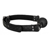 Черный кляп-шарик BALL GAG DIAMOND - Dream Toys - купить с доставкой в Шахтах