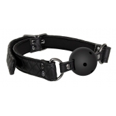 Черный кляп-шарик BALL GAG DIAMOND - Dream Toys - купить с доставкой в Шахтах