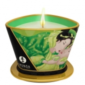 Массажная свеча Exotic Green Tea с ароматом зелёного чая - 170 мл. - Shunga - купить с доставкой в Шахтах