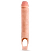 Телесная насадка-удлинитель 11.5 Inch Silicone Cock Sheath Penis Extender - 29,2 см. - Blush Novelties - в Шахтах купить с доставкой