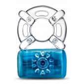 Синее эрекционное виброкольцо Pleaser Rechargeable C-Ring - Blush Novelties - в Шахтах купить с доставкой