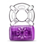 Фиолетовое эрекционное виброкольцо One Night Stand Vibrating C-Ring - Blush Novelties - в Шахтах купить с доставкой