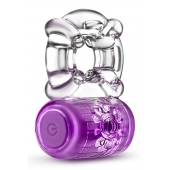 Фиолетовое эрекционное виброкольцо One Night Stand Vibrating C-Ring - Blush Novelties - в Шахтах купить с доставкой