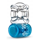 Синее эрекционное виброкольцо One Night Stand Vibrating C-Ring - Blush Novelties - в Шахтах купить с доставкой