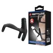 Черная вибронасадка на пенис Vibrating Penis Sling - Baile - в Шахтах купить с доставкой