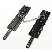 Узорчатые кожаные оковы с регулируемыми ремешками - Crazy Handmade - купить с доставкой в Шахтах