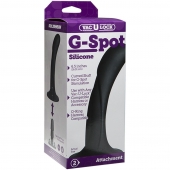 Черная изогнутая насадка Vac-U-Lock G-Spot - 16,5 см. - Doc Johnson - купить с доставкой в Шахтах