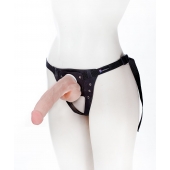 Реалистичный фаллос на поясе Harness - 20,5 см. - LOVETOY (А-Полимер) - купить с доставкой в Шахтах