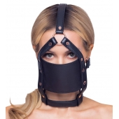 Черный намордник с кляпом-шаром Head Harness With A Gag - Orion - купить с доставкой в Шахтах