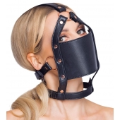 Черный намордник с кляпом-шаром Head Harness With A Gag - Orion - купить с доставкой в Шахтах
