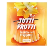 Пробник гель-смазки Tutti-frutti со вкусом ванильного пудинга - 4 гр. - Биоритм - купить с доставкой в Шахтах