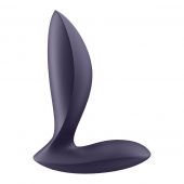 Фиолетовый анальный вибростимулятор Power Plug - Satisfyer - в Шахтах купить с доставкой