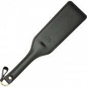 Черная кожаная шлепалка SitaBlack - 30 см. - Sitabella - купить с доставкой в Шахтах