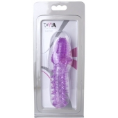 Фиолетовая насадка, удлиняющая половой член - 13,5 см. - Toyfa Basic - в Шахтах купить с доставкой