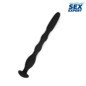 Черный силиконовый уретральный стимулятор - 10 см. - Sex Expert - купить с доставкой в Шахтах