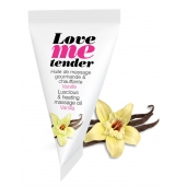 Съедобное согревающее массажное масло Love Me Tender Vanilla с ароматом ванили - 10 мл. - Love to Love - купить с доставкой в Шахтах