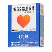 Презервативы с пупырышками Masculan Dotted - 3 шт. - Masculan - купить с доставкой в Шахтах