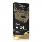 Съедобный гель Dual Vibe Pina Colada с эффектом вибрации и вкусом коктейля пина колада - 15 мл. - ORGIE - купить с доставкой в Шахтах
